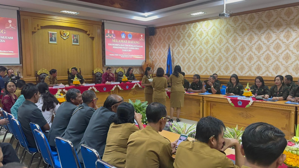 Penilaian Lomba Desa di Kecamatan Petang